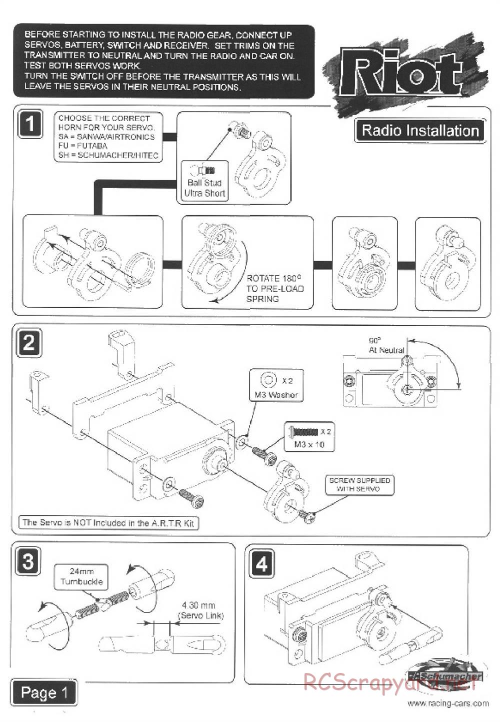 Schumacher - Riot - Manual - Page 3