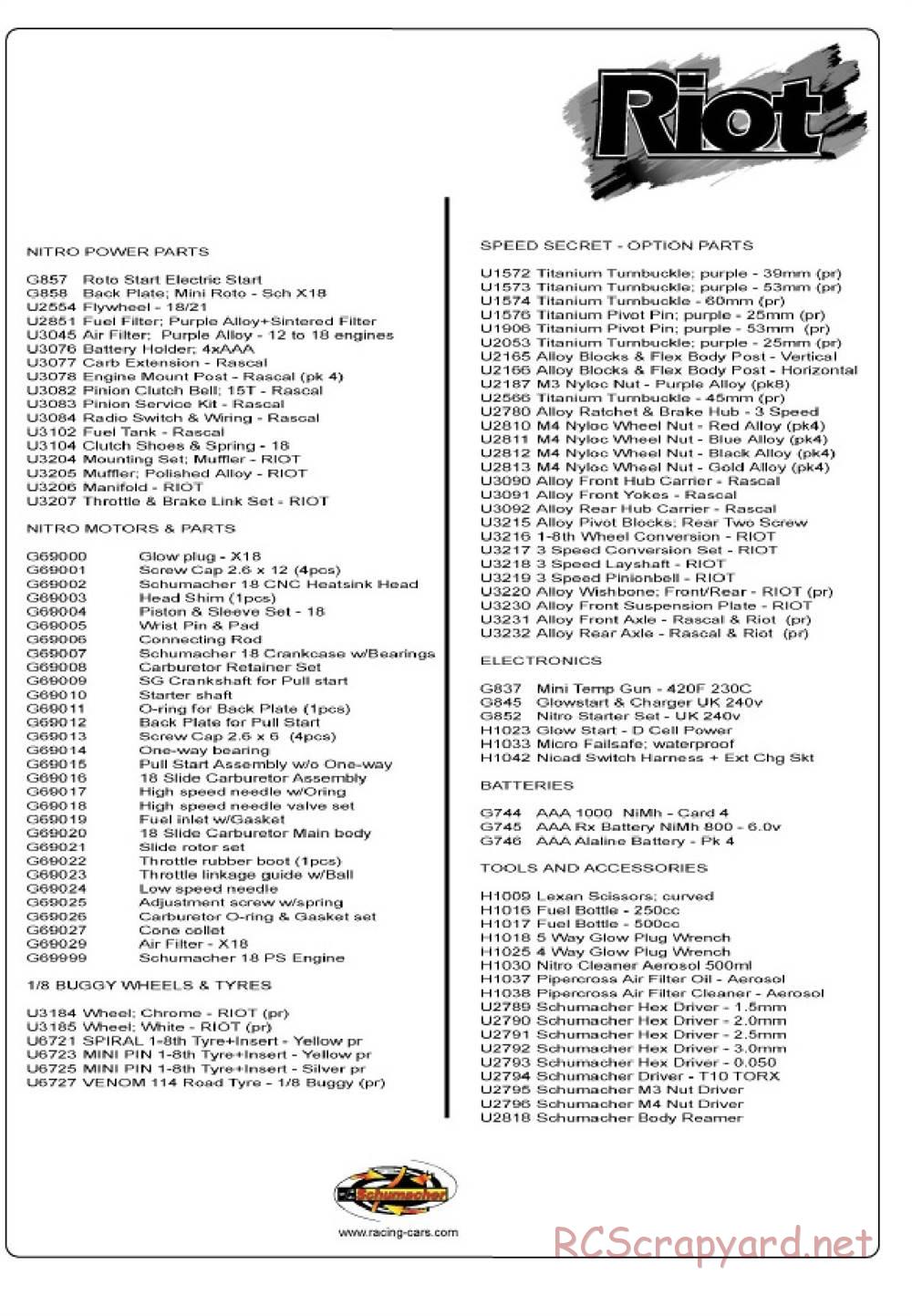 Schumacher - Riot - Manual - Page 19