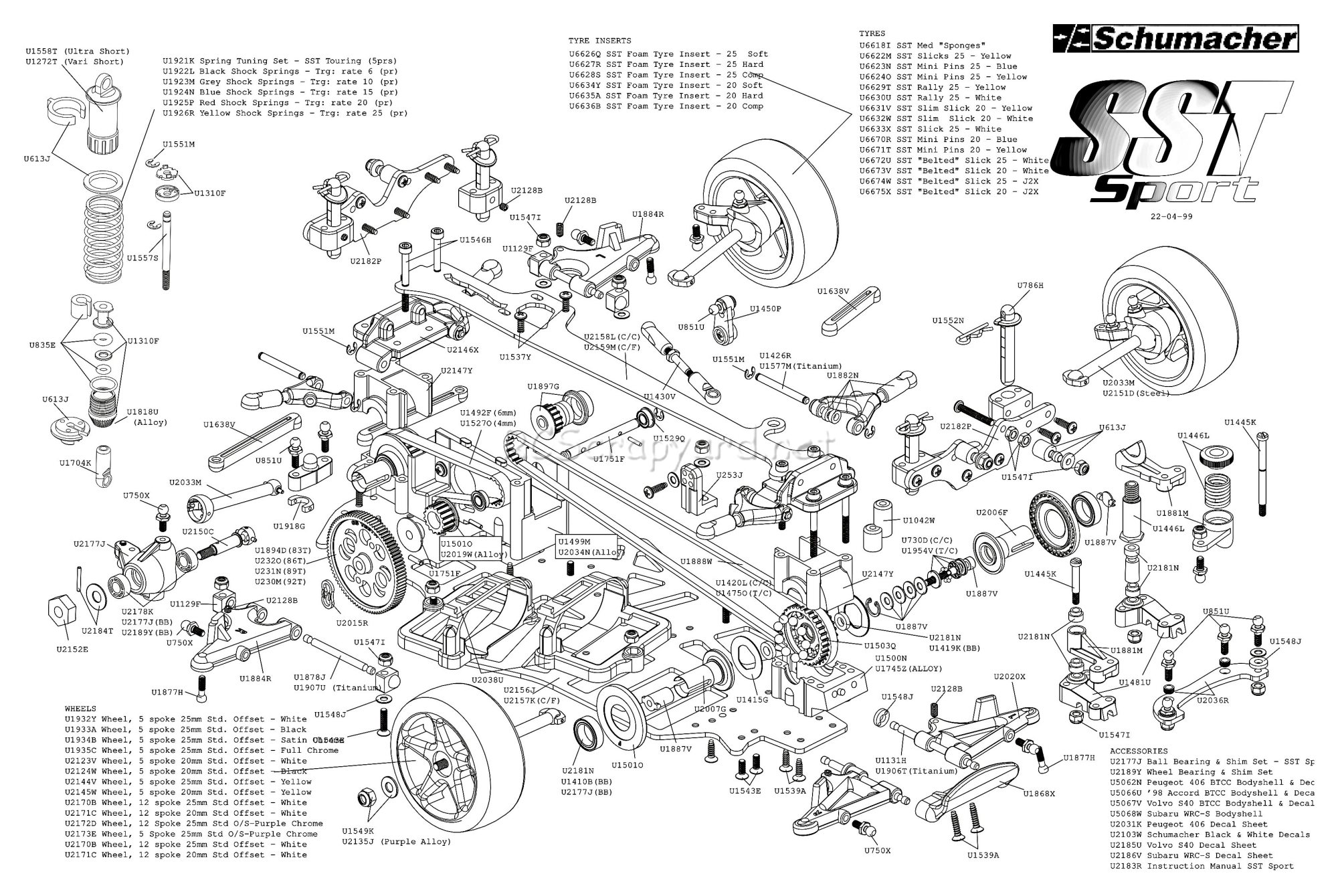 Schumacher - SST Sport - Exploded View