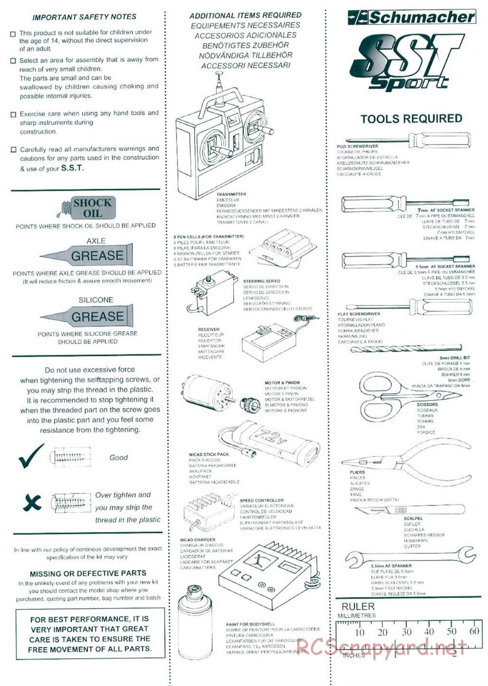 Schumacher - SST Sport - Manual - Page 2