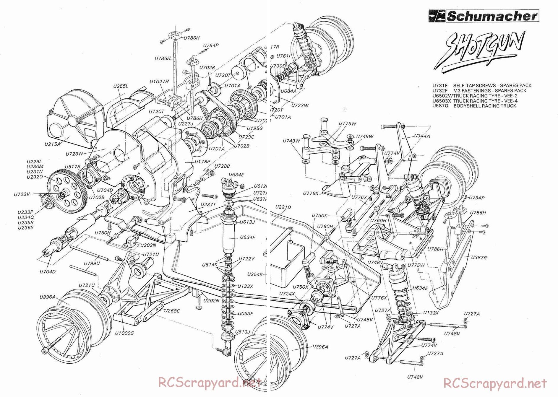 Schumacher - Shotgun - Exploded View