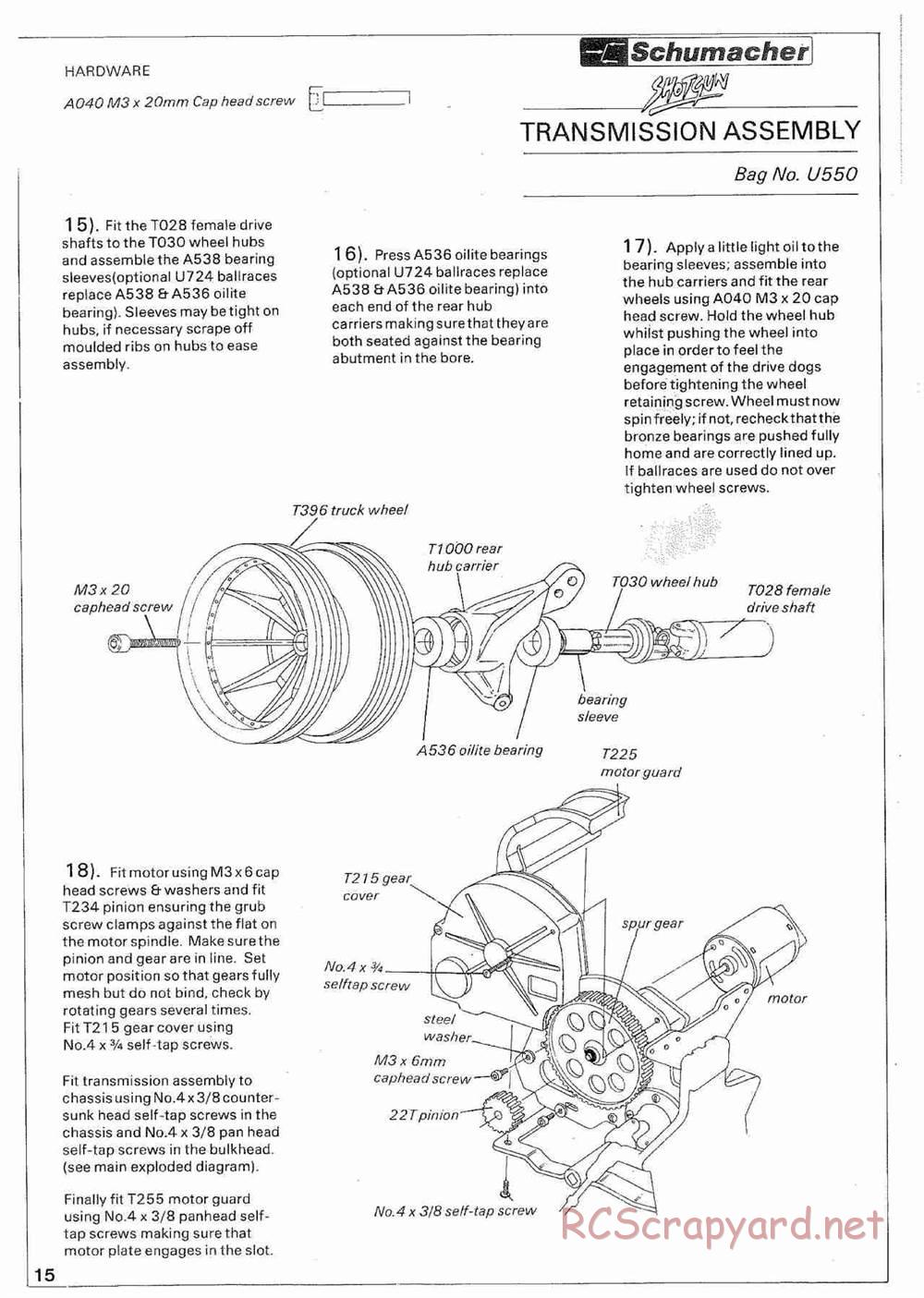 Schumacher - Shotgun - Manual - Page 20
