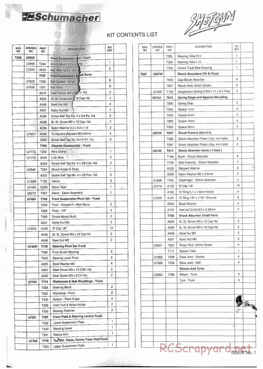 Schumacher - Shotgun - Manual - Page 27