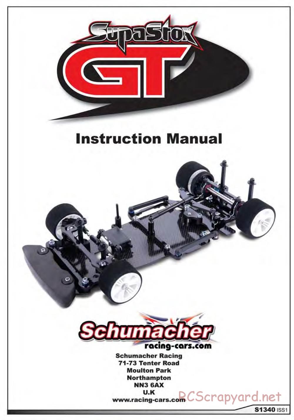 Schumacher - SupaStox GT - Manual - Page 1