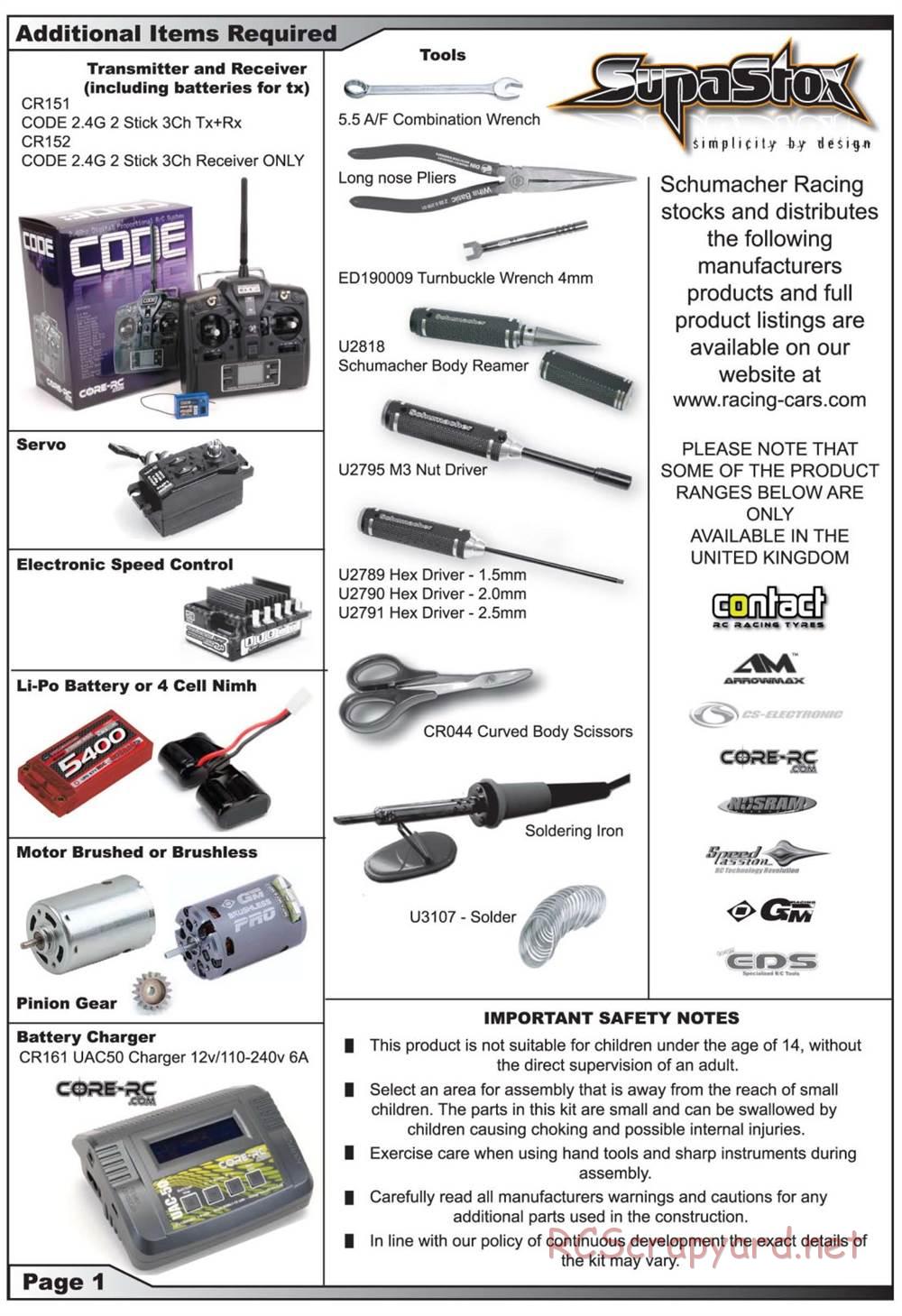 Schumacher - SupaStox - Manual - Page 2