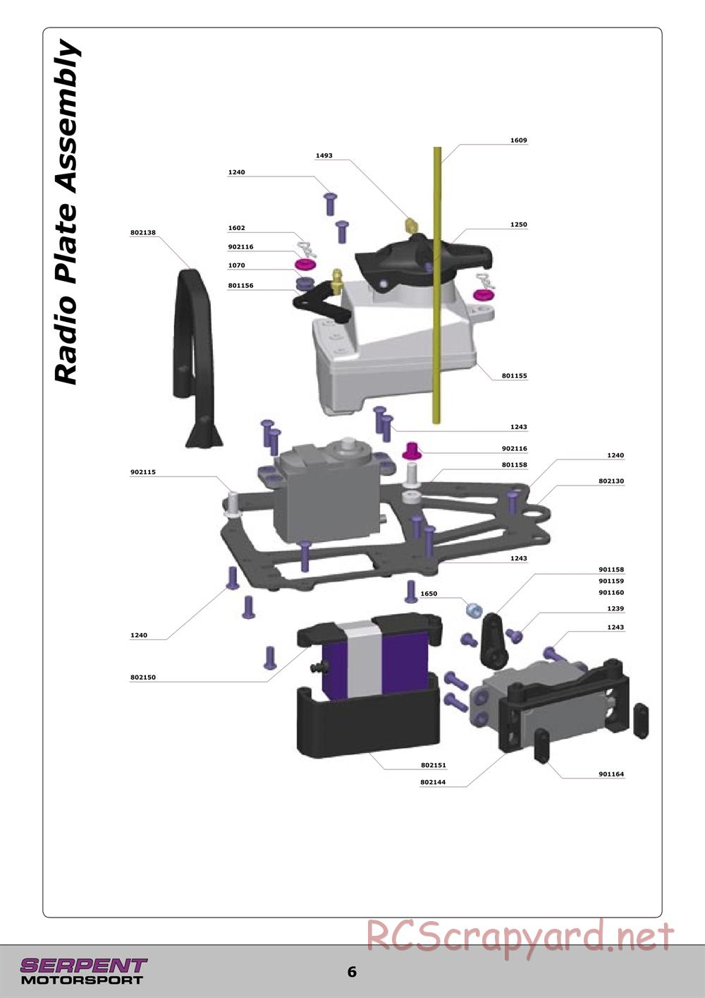 Serpent - 710 - Exploded View and Parts List - Page 6