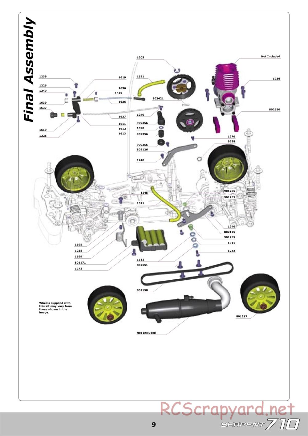 Serpent - 710 - Exploded View and Parts List - Page 9