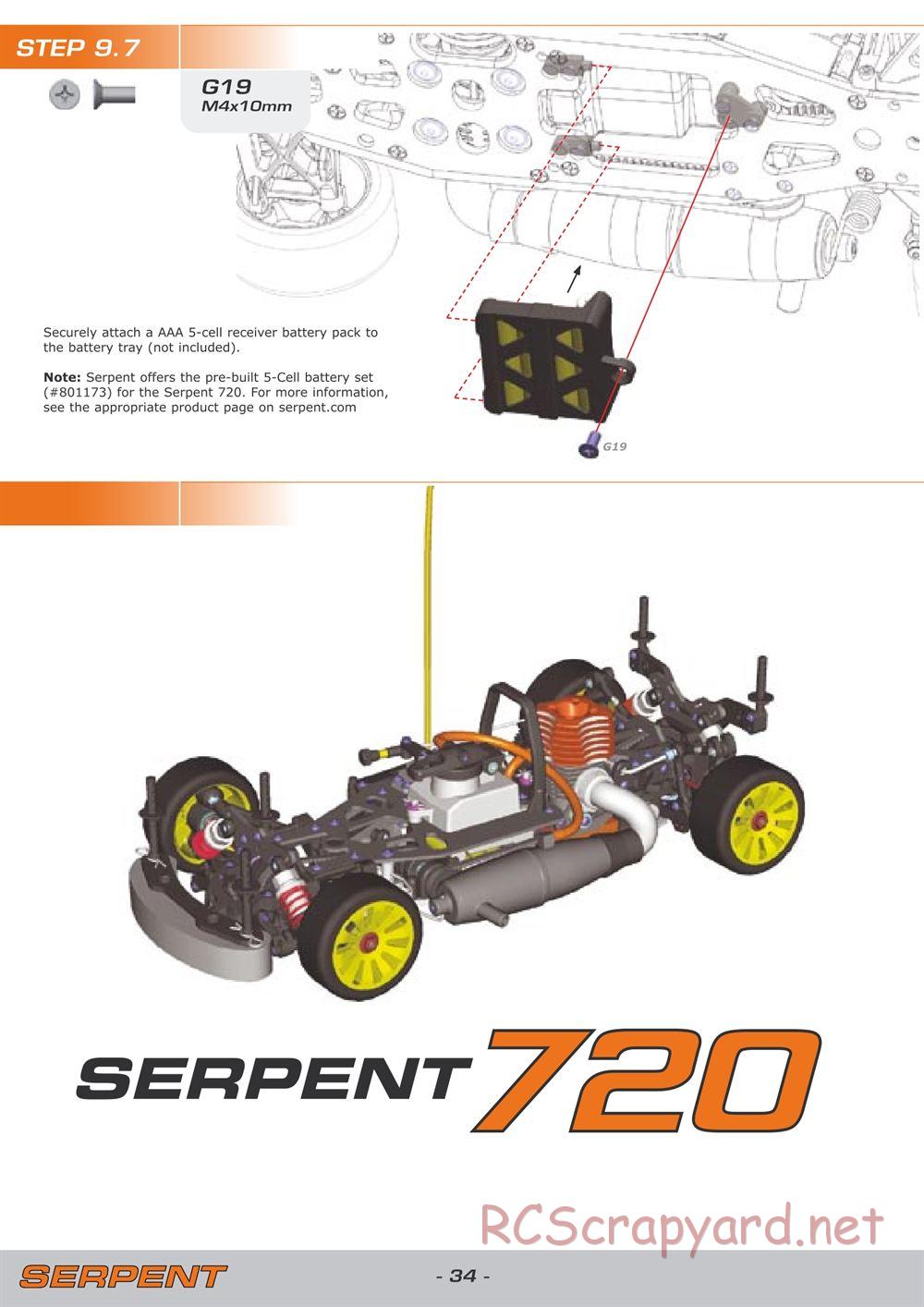 Serpent - 720 - Manual - Page 34