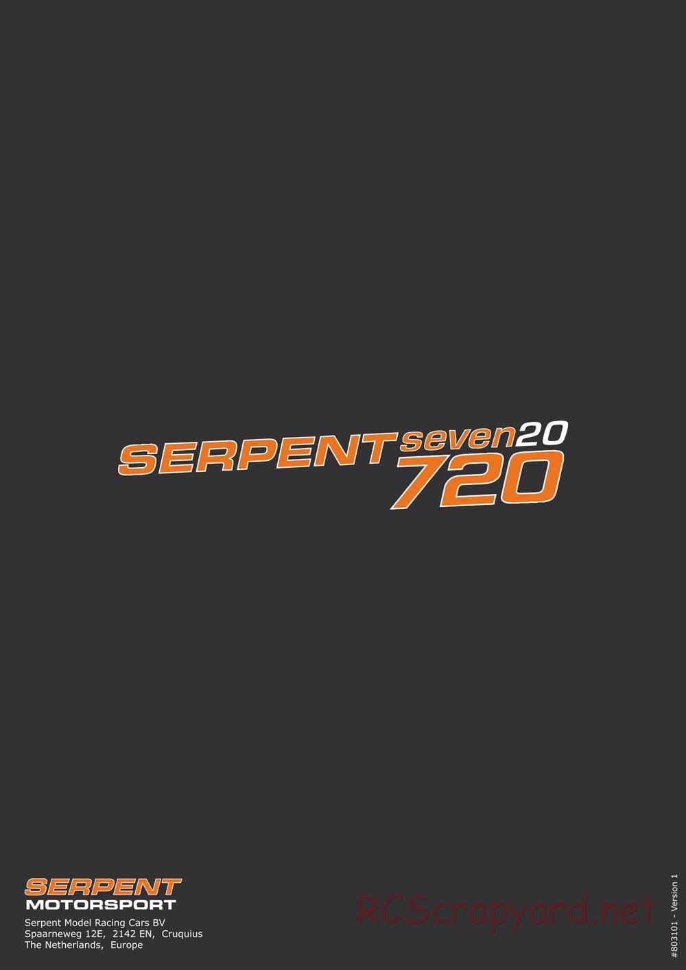 Serpent - 720 - Manual - Page 35