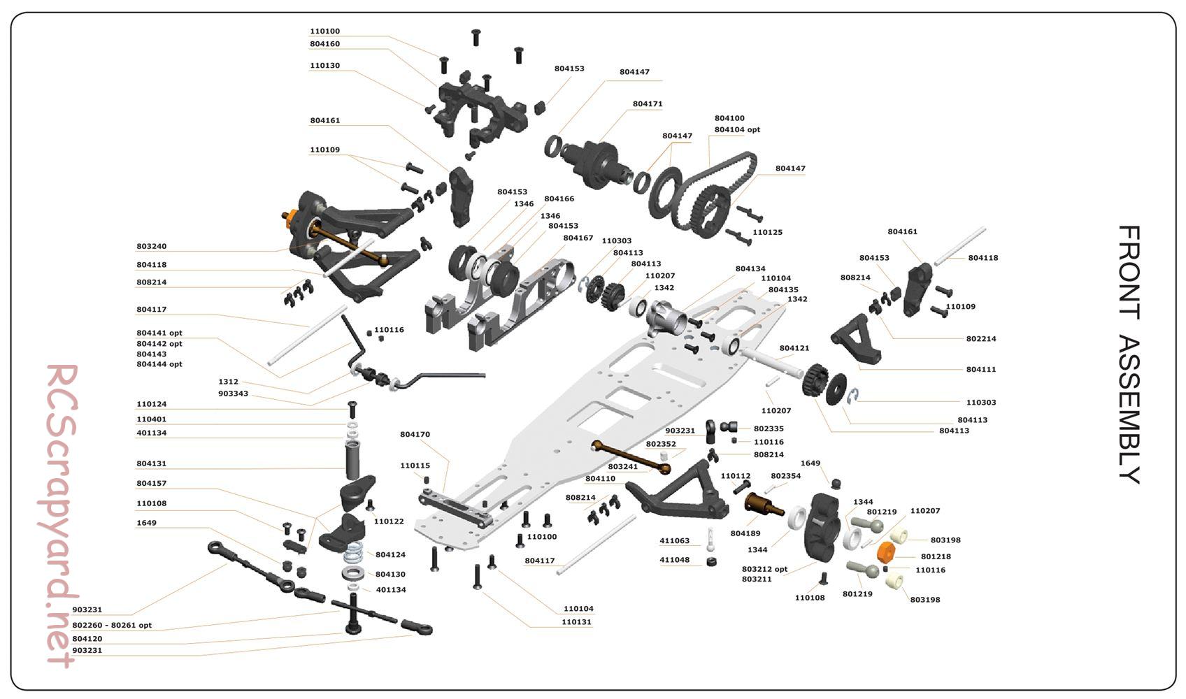 Serpent - 733 - Exploded View and Parts List - Page 2