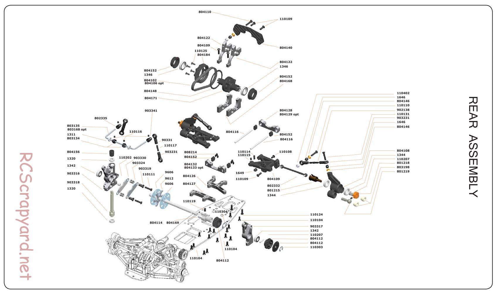 Serpent - 733 - Exploded View and Parts List - Page 3