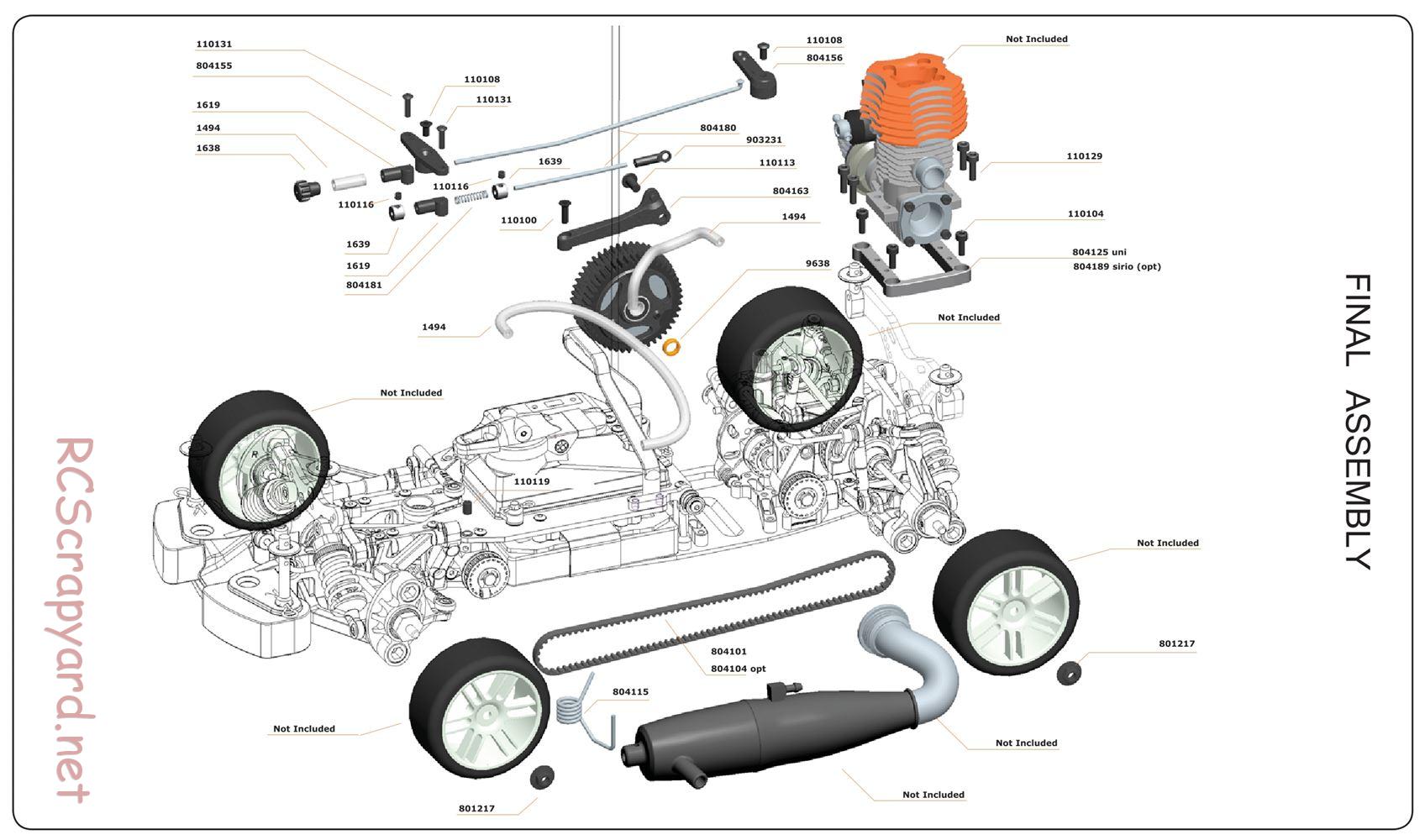 Serpent - 733 - Exploded View and Parts List - Page 8
