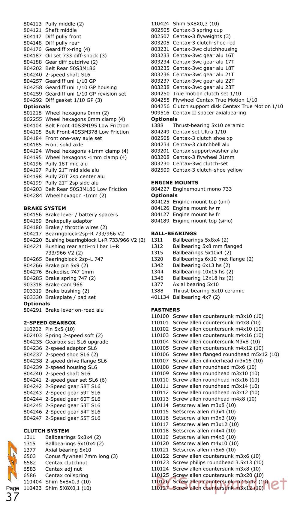 Serpent - 747 - Manual - Page 37