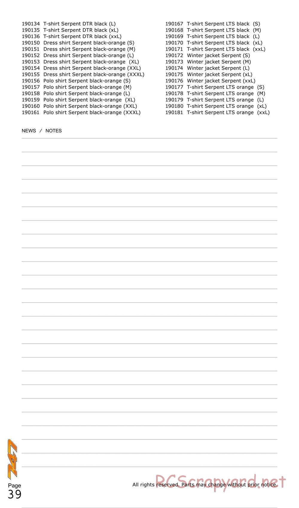 Serpent - 747 - Manual - Page 39