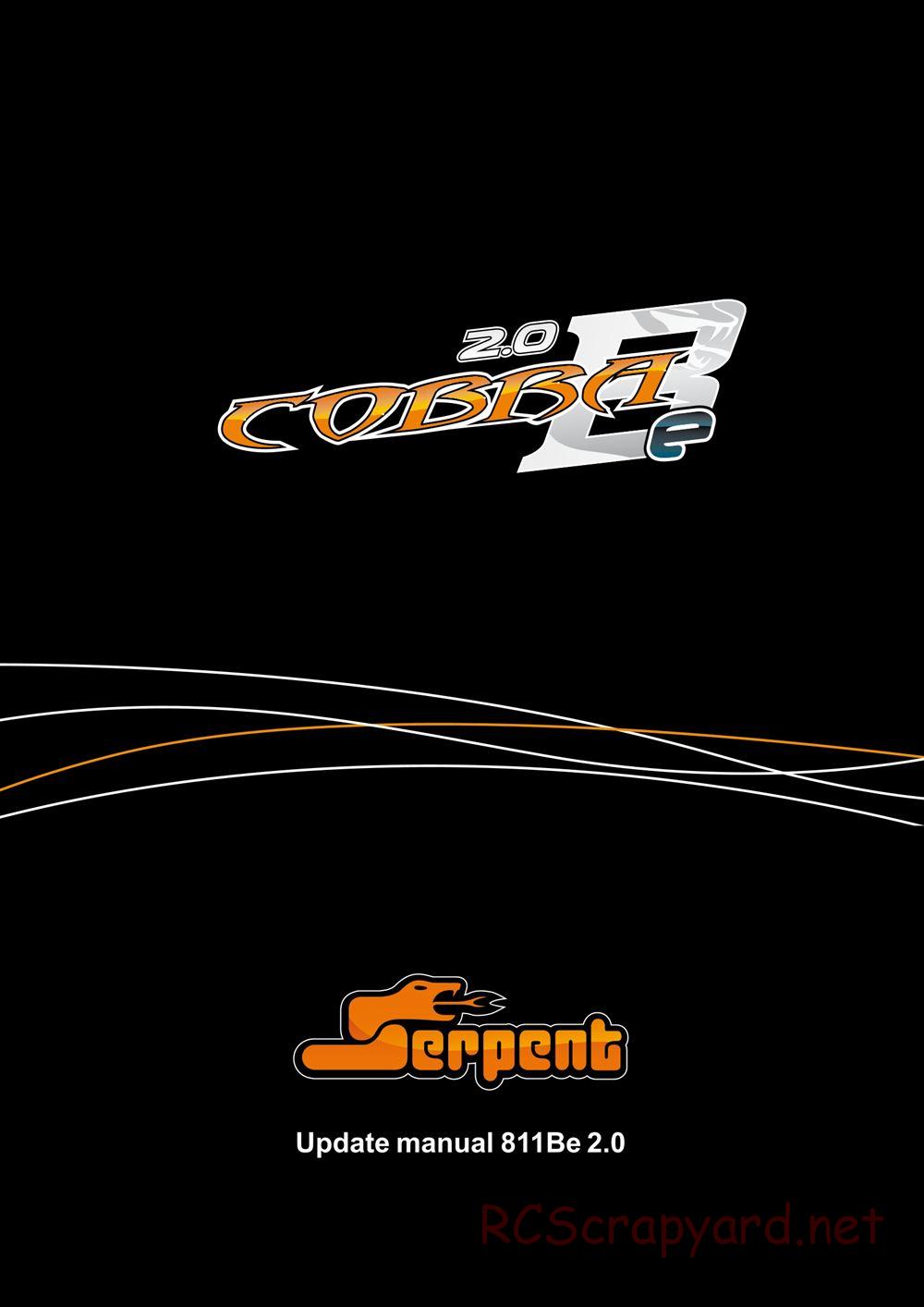 Serpent - Cobra 811 Be 2.0 - Update Manual - Page 1
