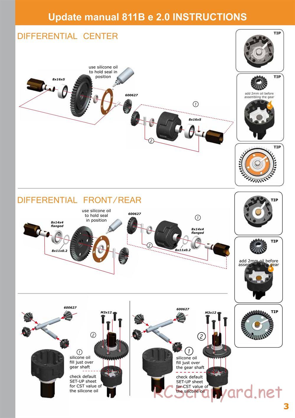 Serpent - Cobra 811 Be 2.0 - Update Manual - Page 3