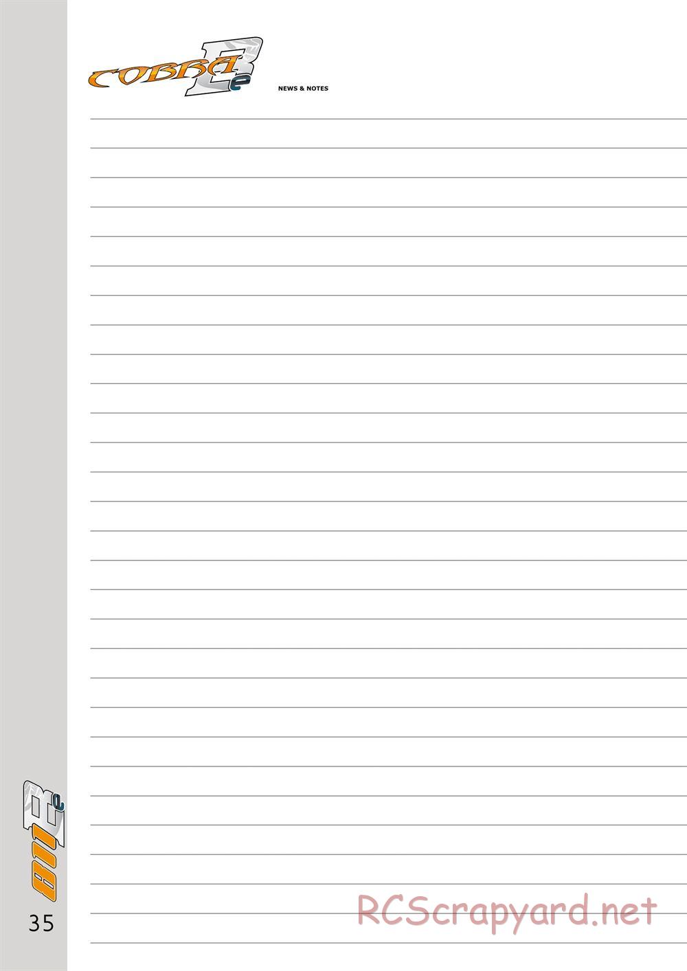 Serpent - Cobra 811 Be - Manual - Page 35