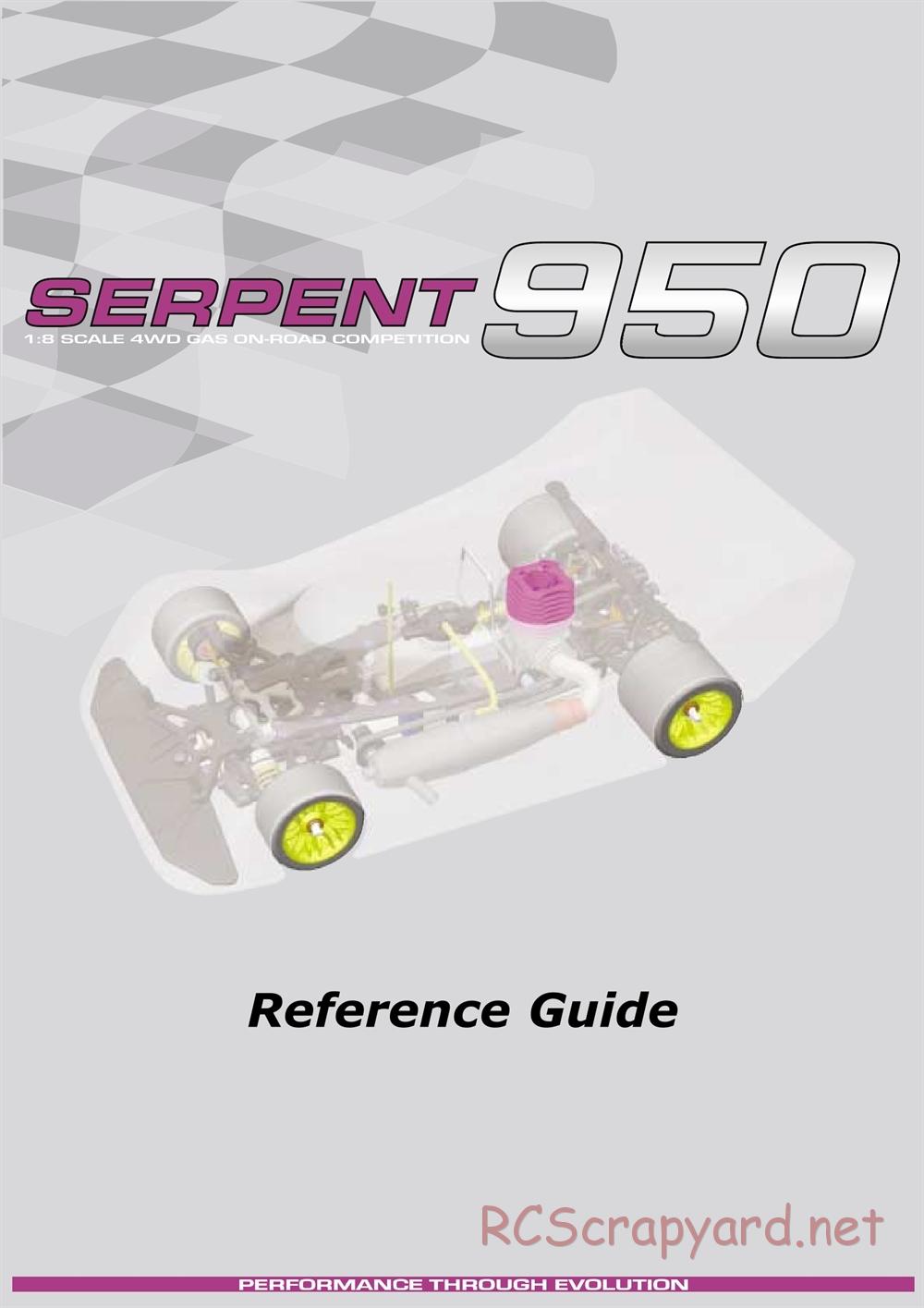 Serpent - 950 - Exploded View and Parts List - Page 1