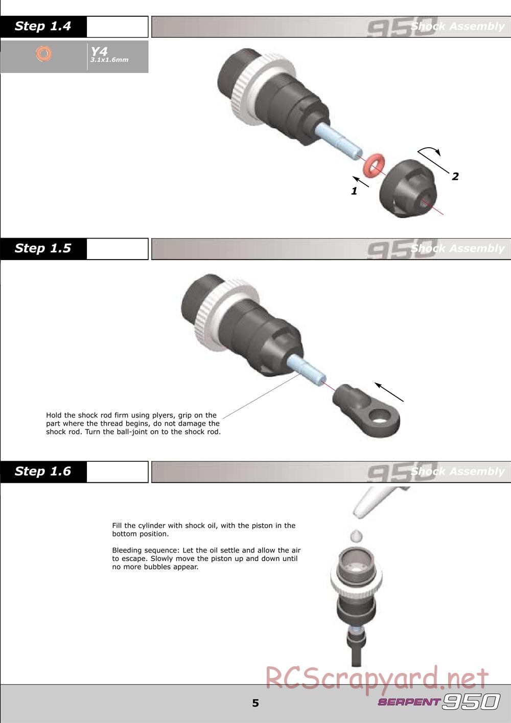 Serpent - 950 - Manual - Page 5