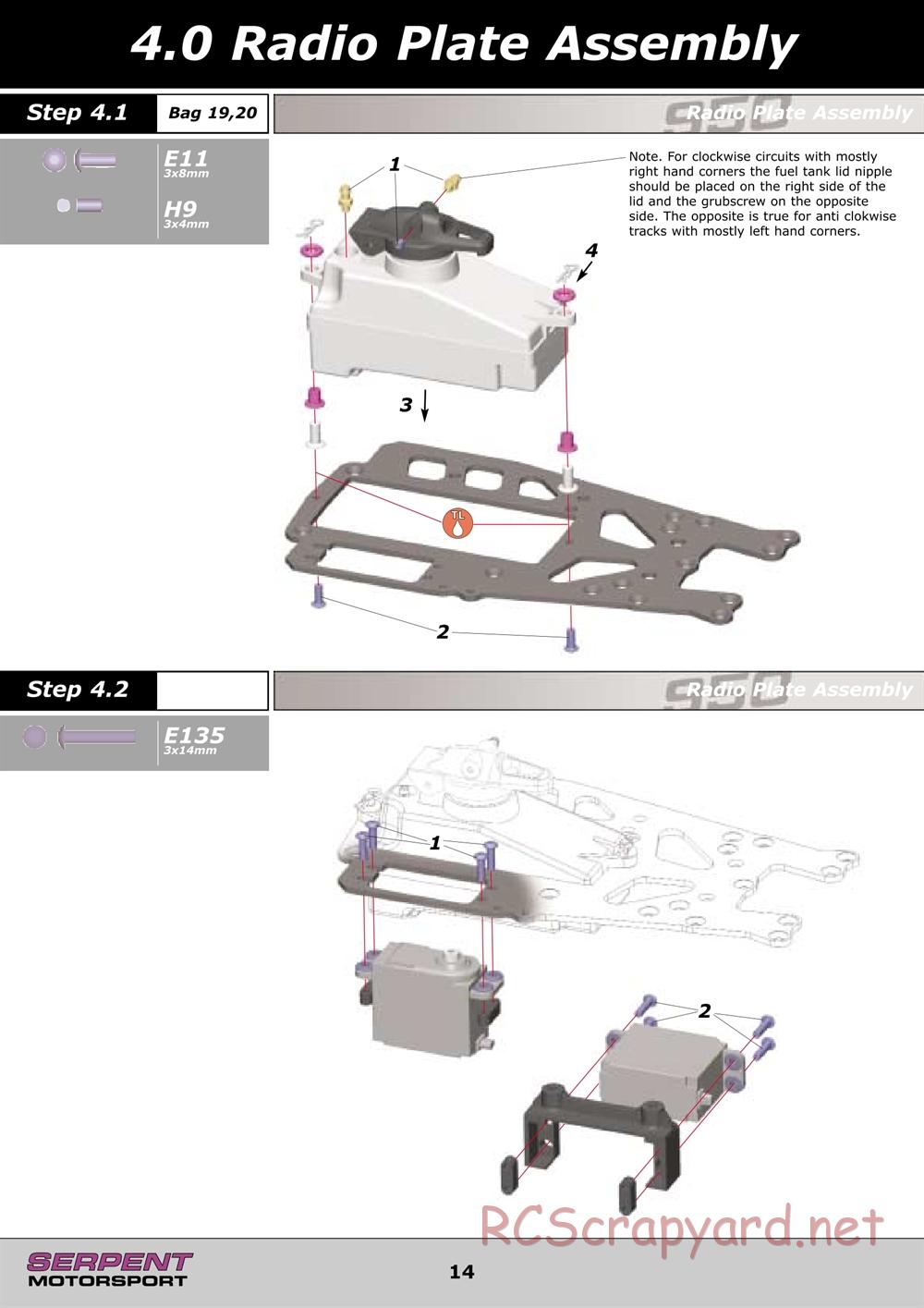 Serpent - 950 - Manual - Page 14