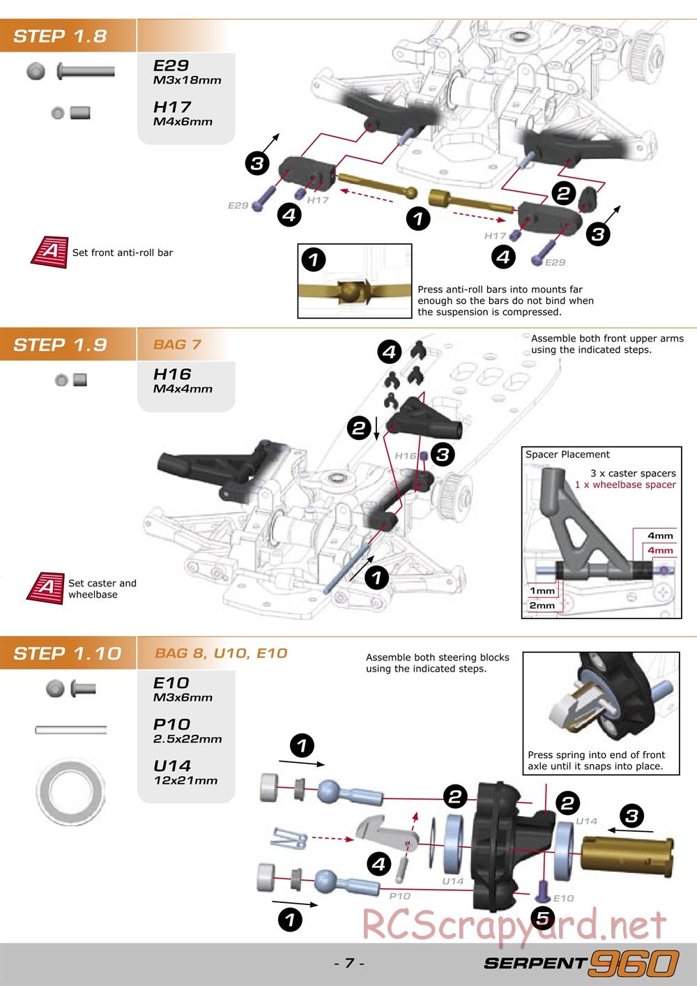Serpent - 960 - Manual - Page 7