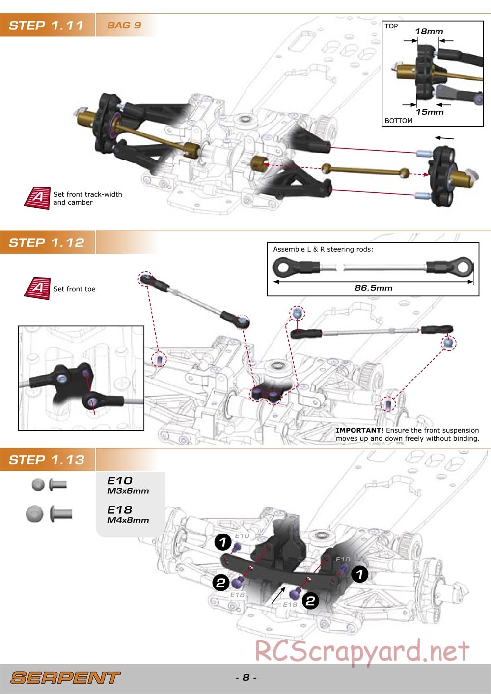 Serpent - 960 - Manual - Page 8