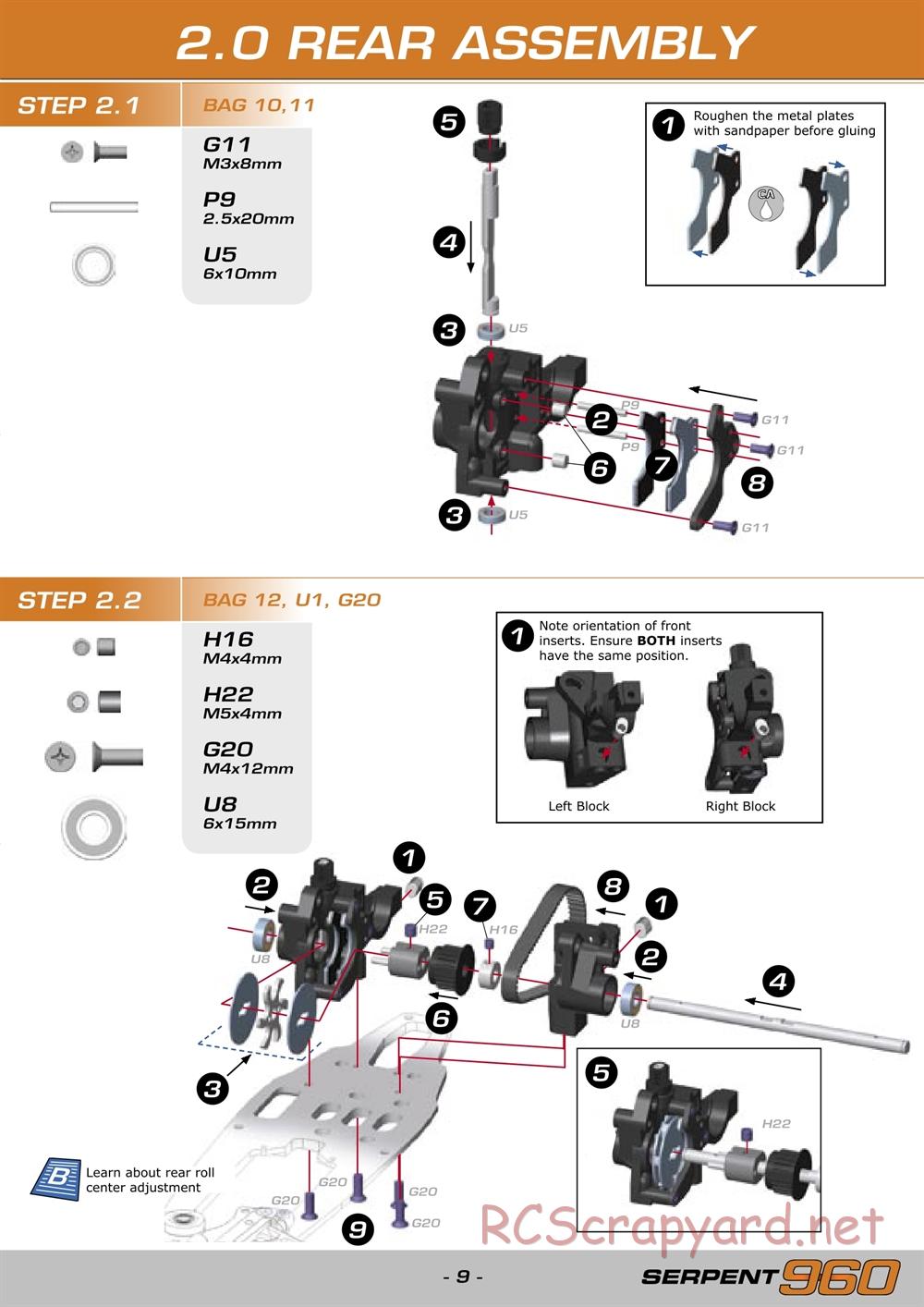 Serpent - 960 - Manual - Page 9