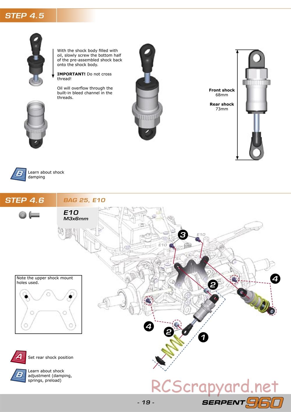 Serpent - 960 - Manual - Page 19