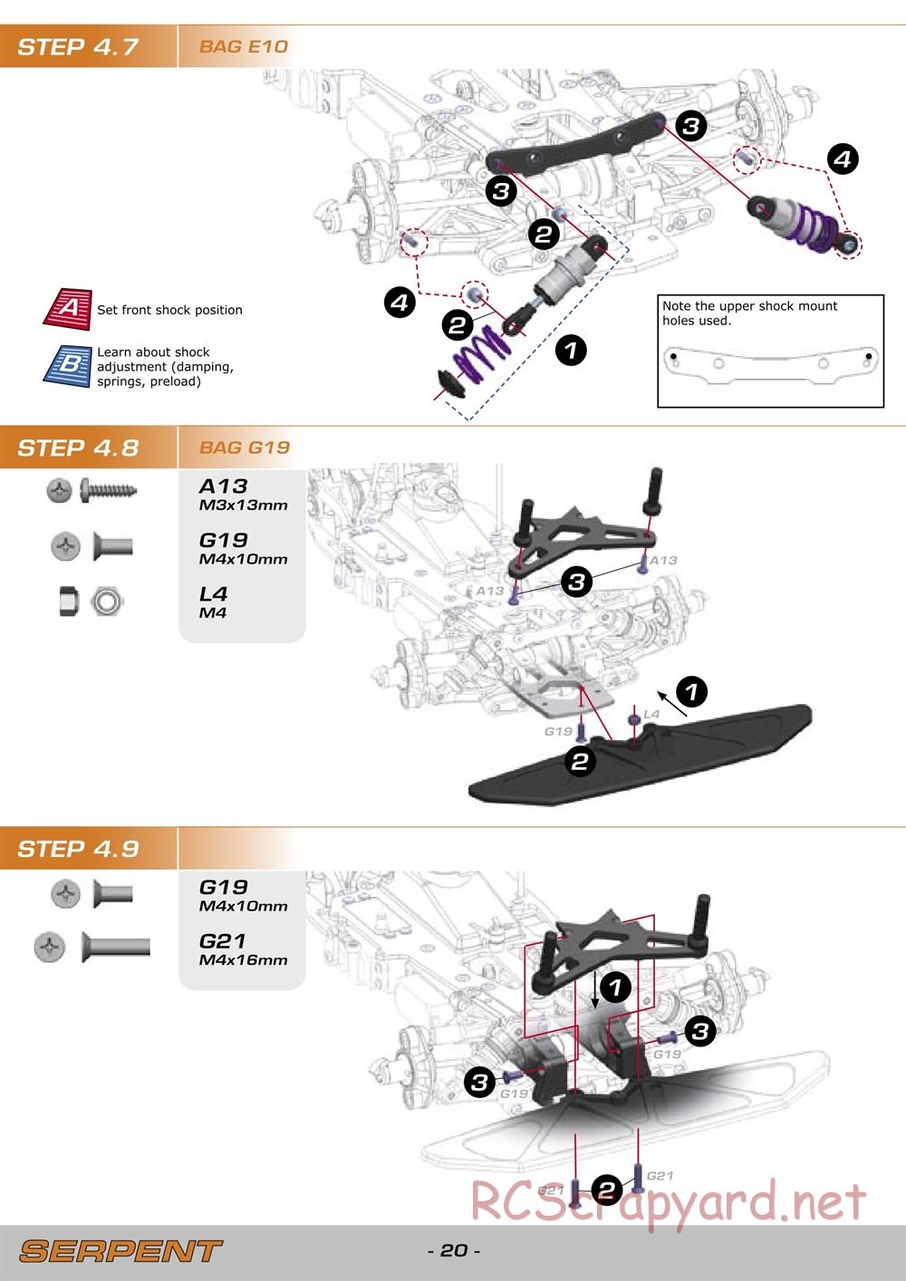 Serpent - 960 - Manual - Page 20