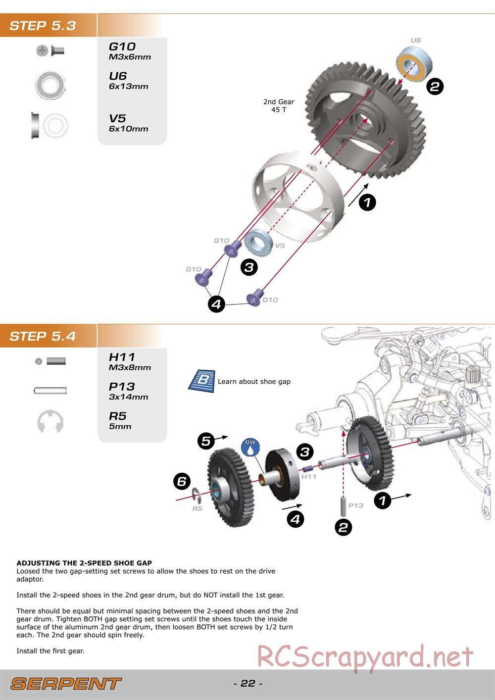Serpent - 960 - Manual - Page 22