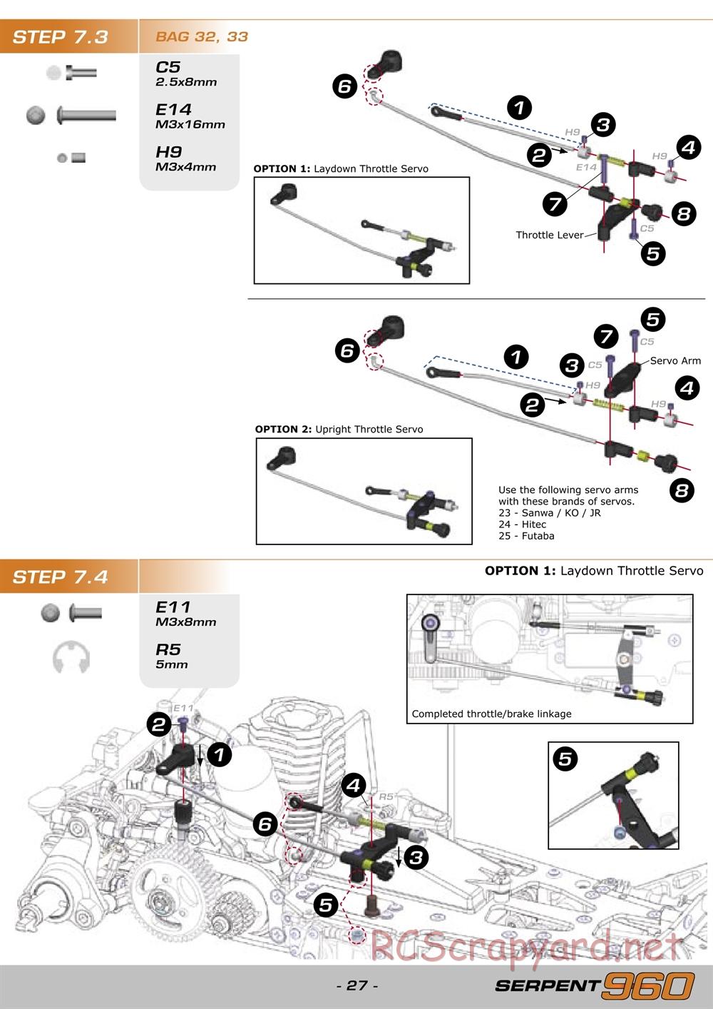 Serpent - 960 - Manual - Page 27