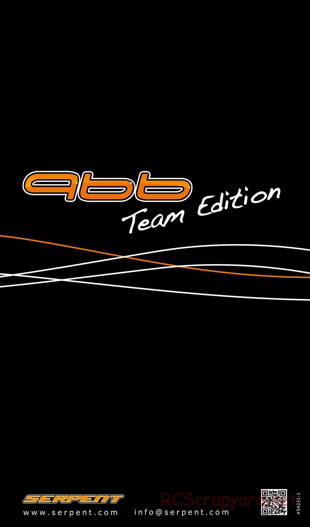 Serpent - 966 TE (Team Edition) - Update Manual - Page 12