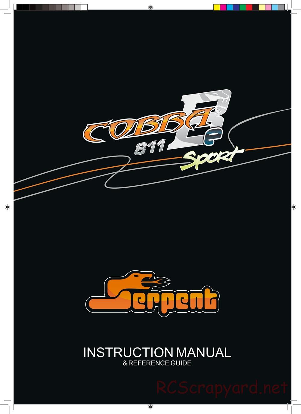 Serpent - Cobra 811 Be Sport - Manual - Page 1