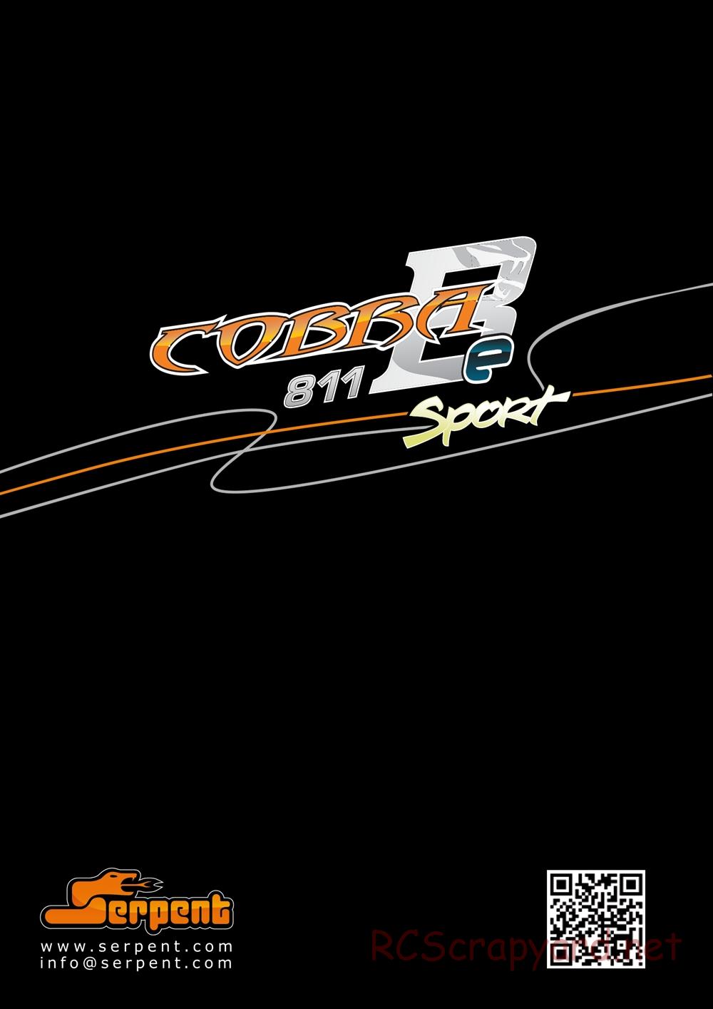 Serpent - Cobra 811 Be Sport - Manual - Page 33