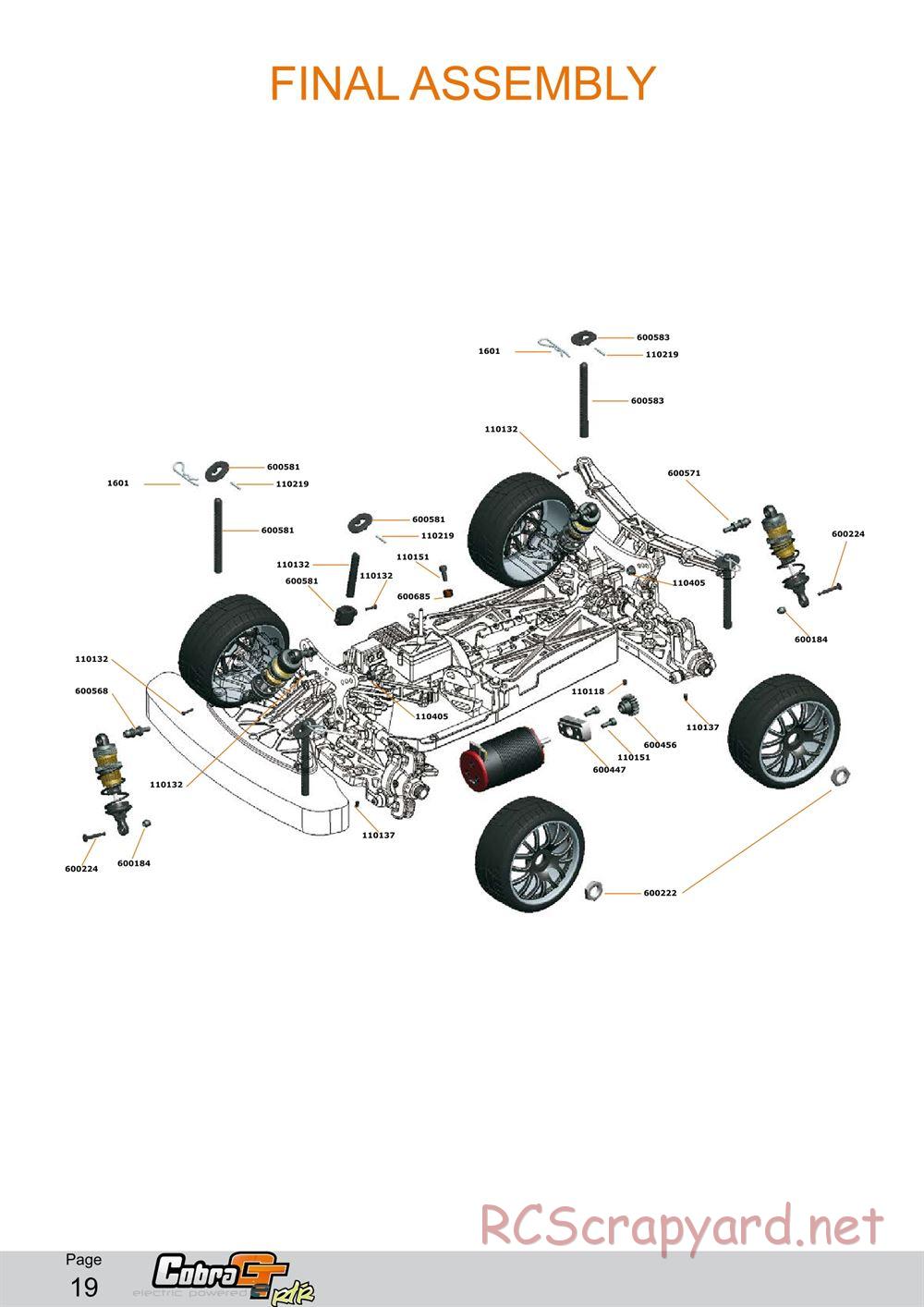Serpent - Cobra GTe RTR - Manual - Page 19