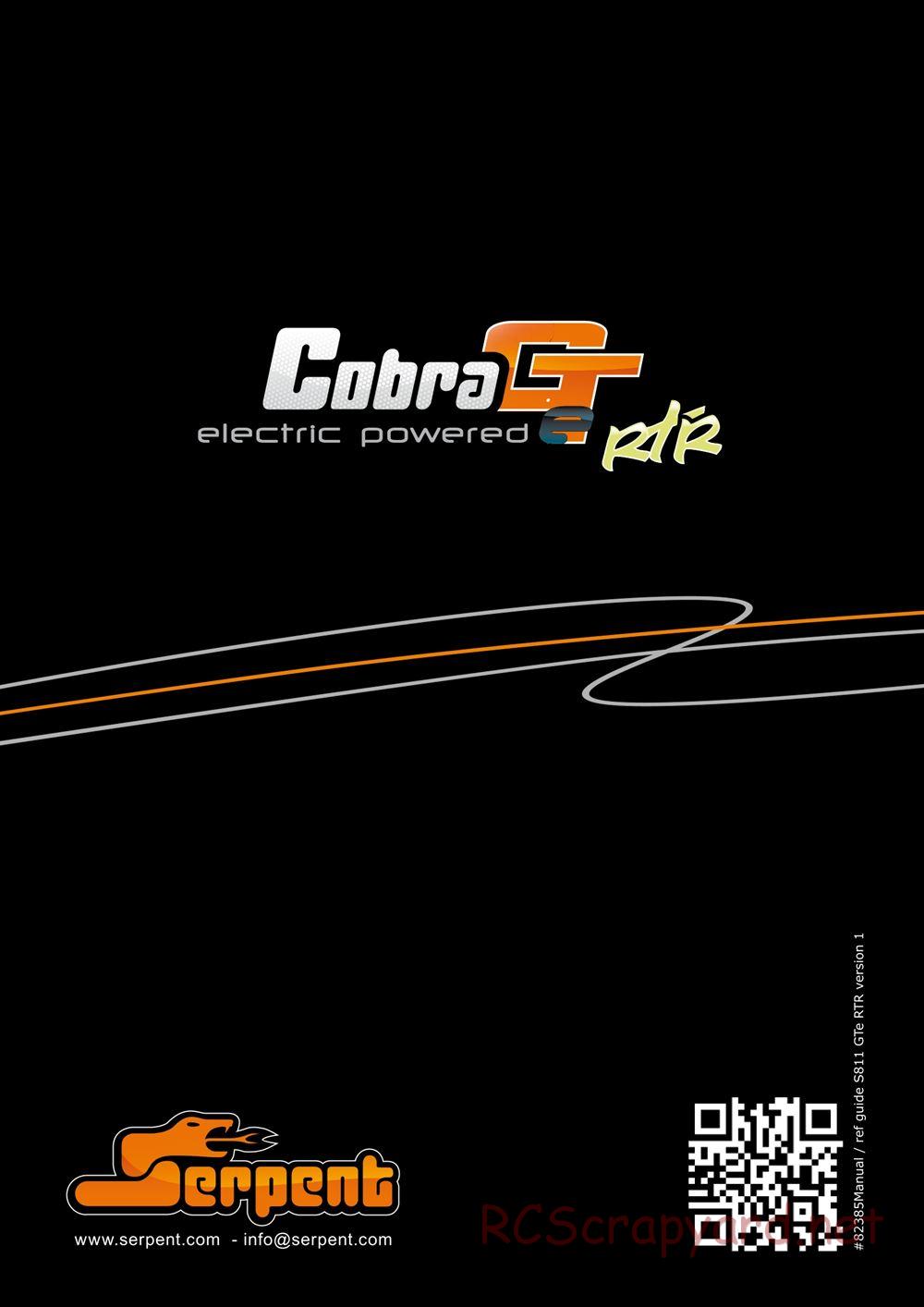 Serpent - Cobra GTe RTR - Manual - Page 20