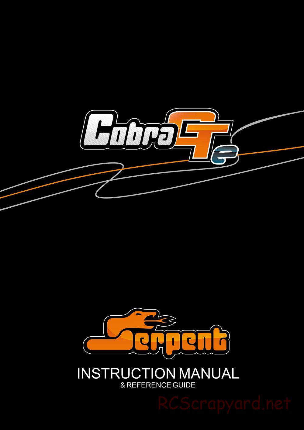 Serpent - Cobra GTe - Manual - Page 1