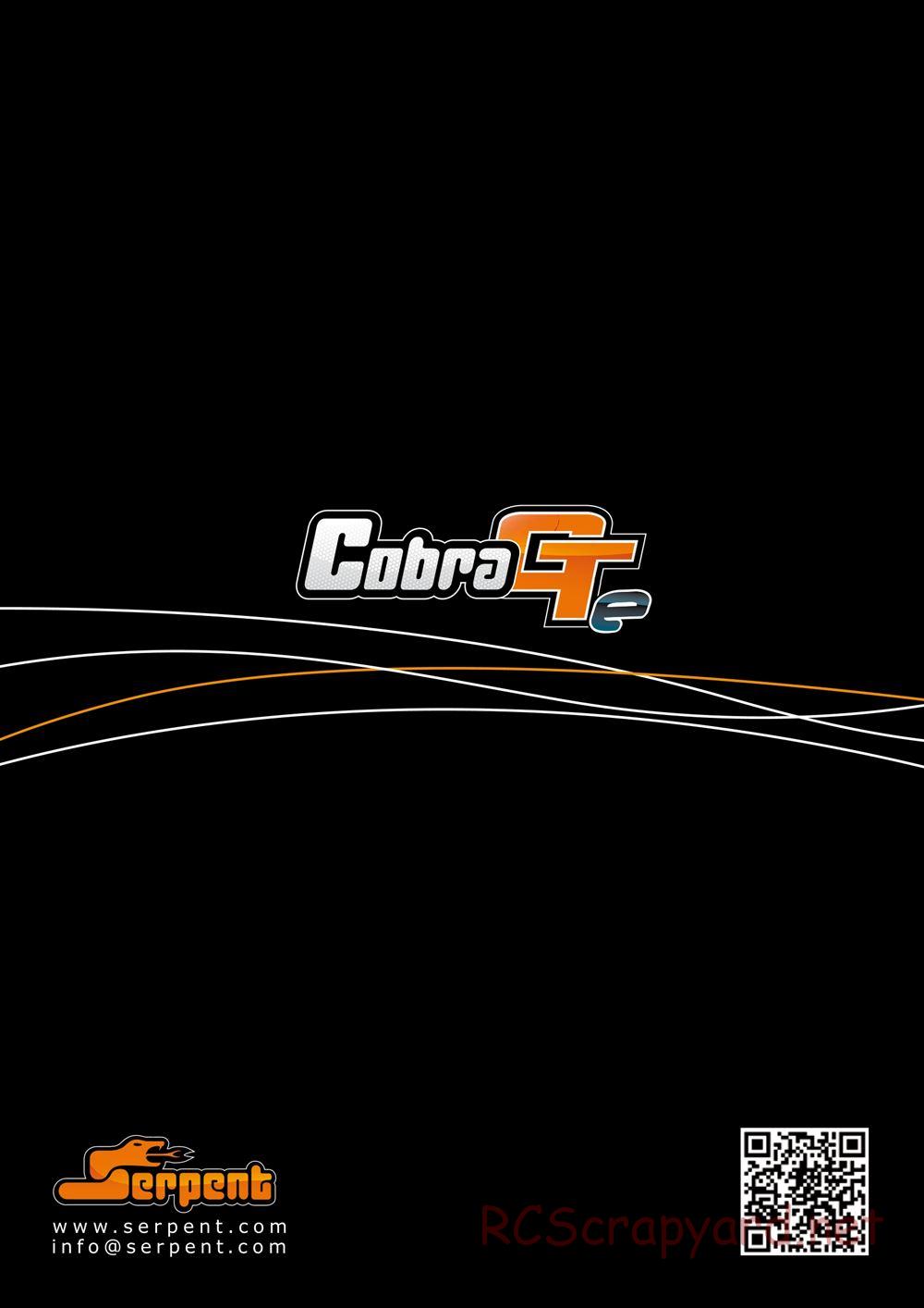 Serpent - Cobra GTe - Manual - Page 36