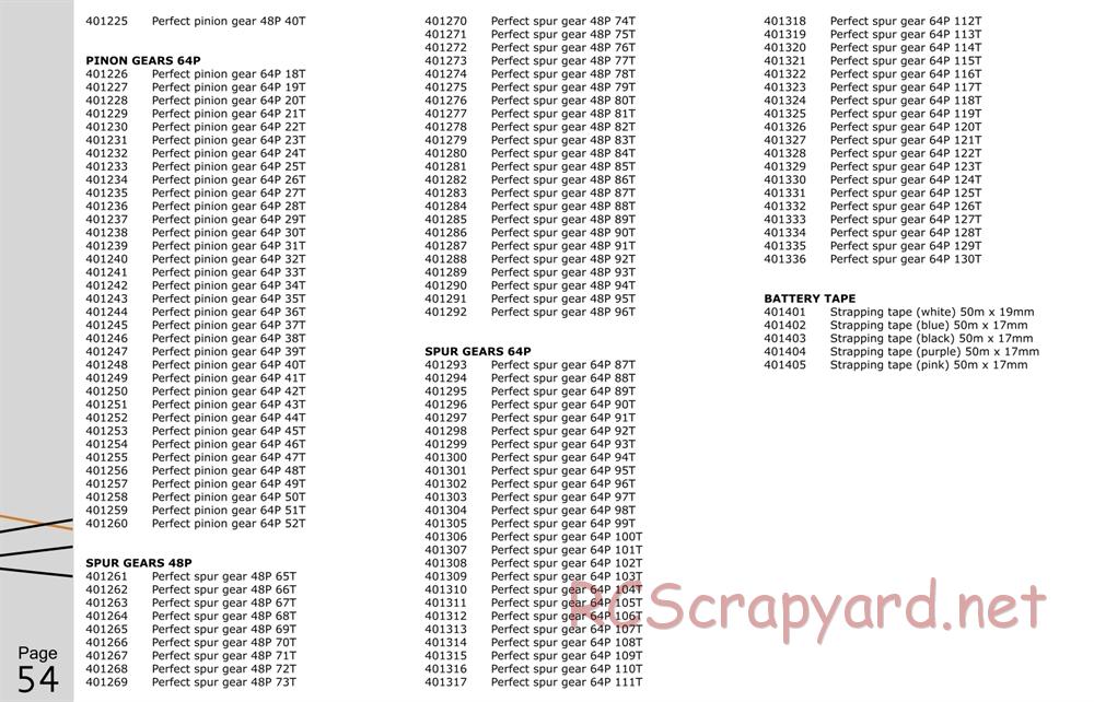Serpent - S400 - Manual - Page 54