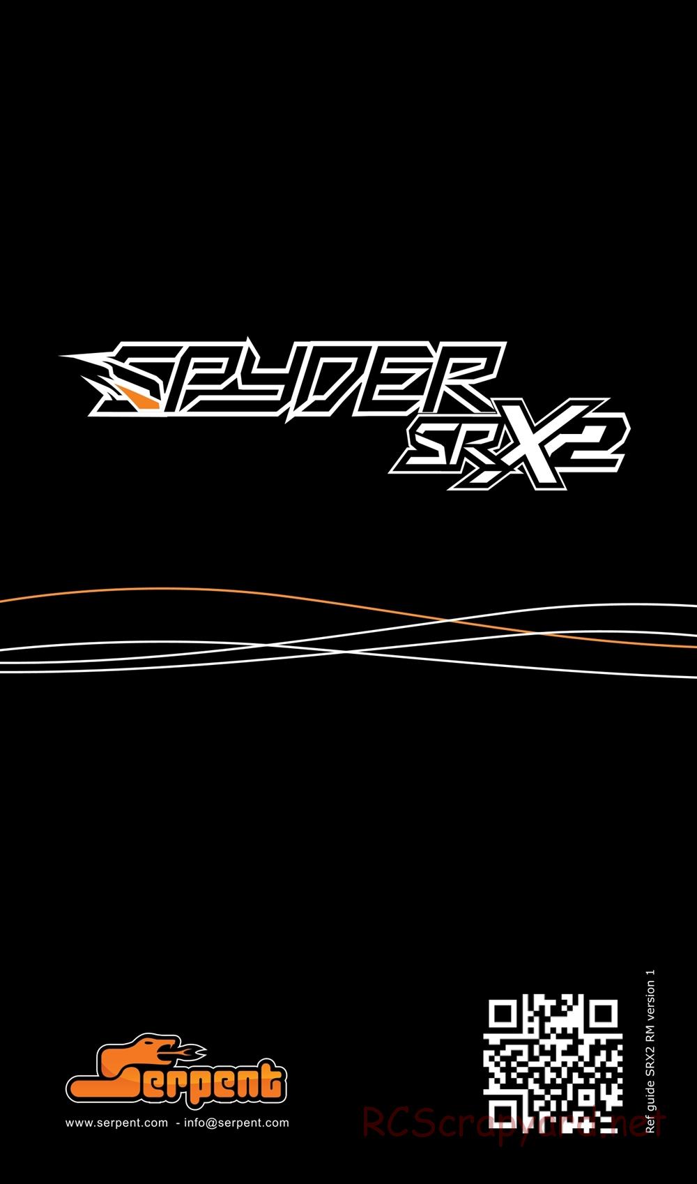 Serpent - Spyder SRX2 RM - Exploded View and Parts List - Page 14