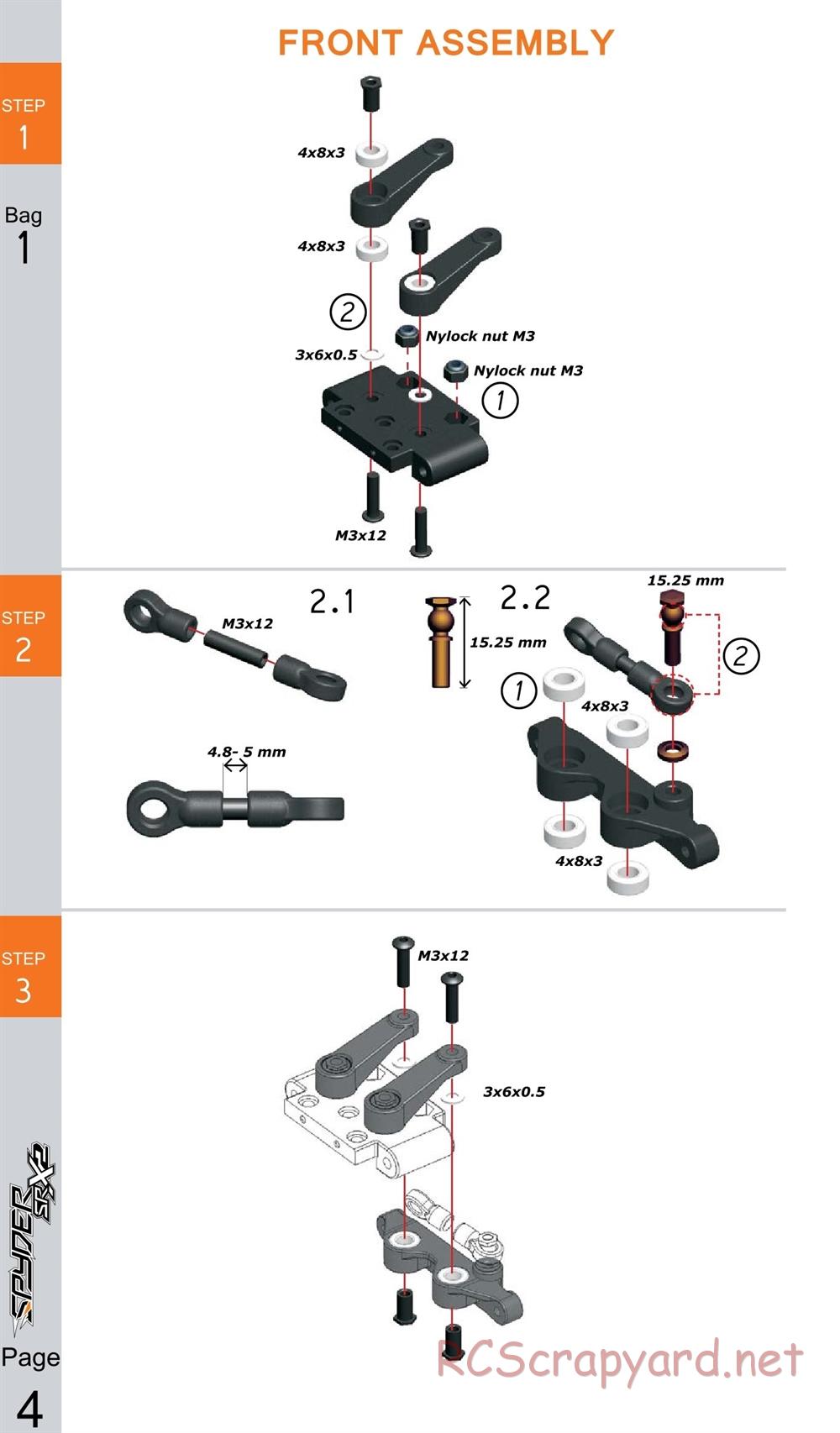 Serpent - Spyder SRX2 RM - Manual - Page 4