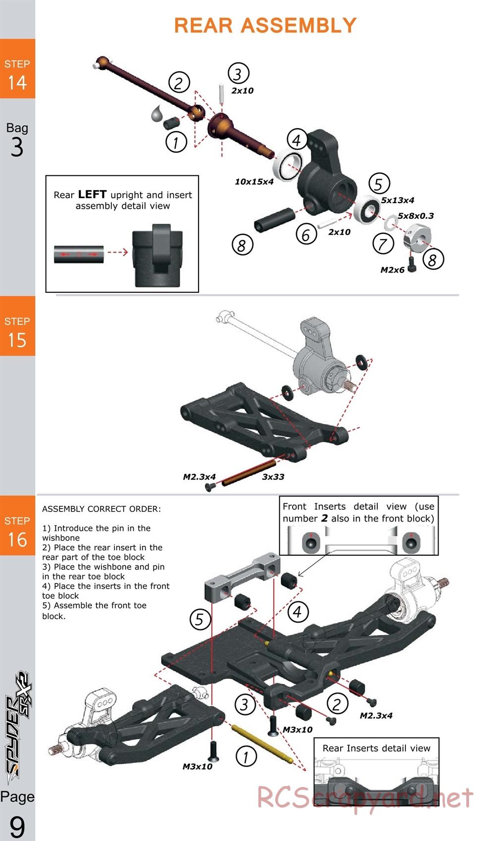 Serpent - Spyder SRX2 RM - Manual - Page 9