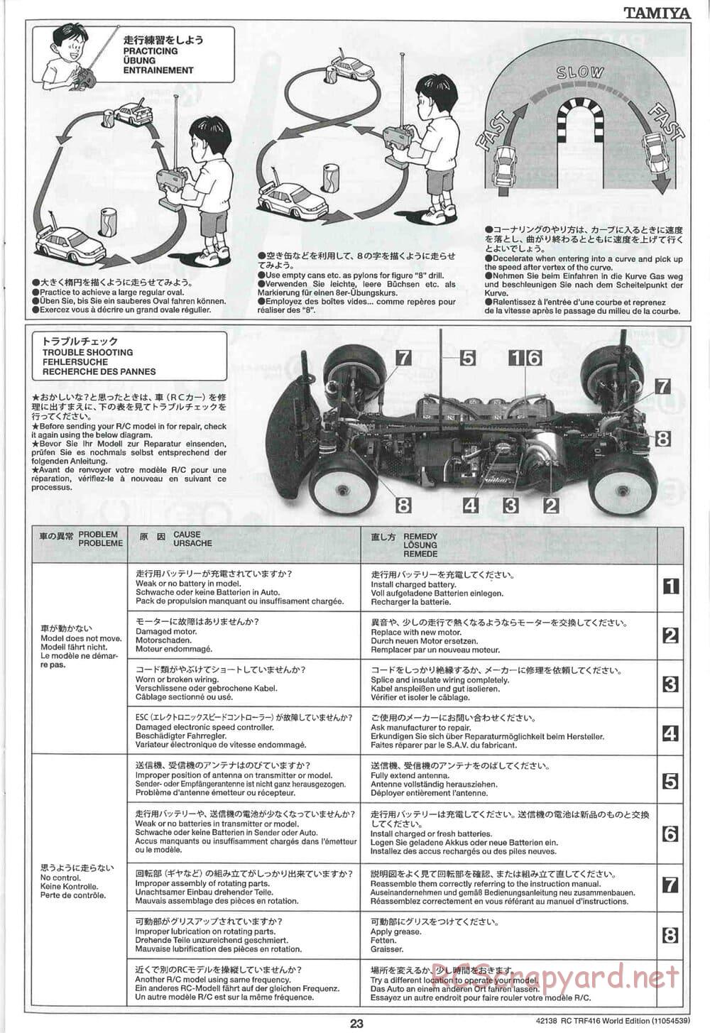 Tamiya - TRF416 World Edition Chassis - Manual - Page 23