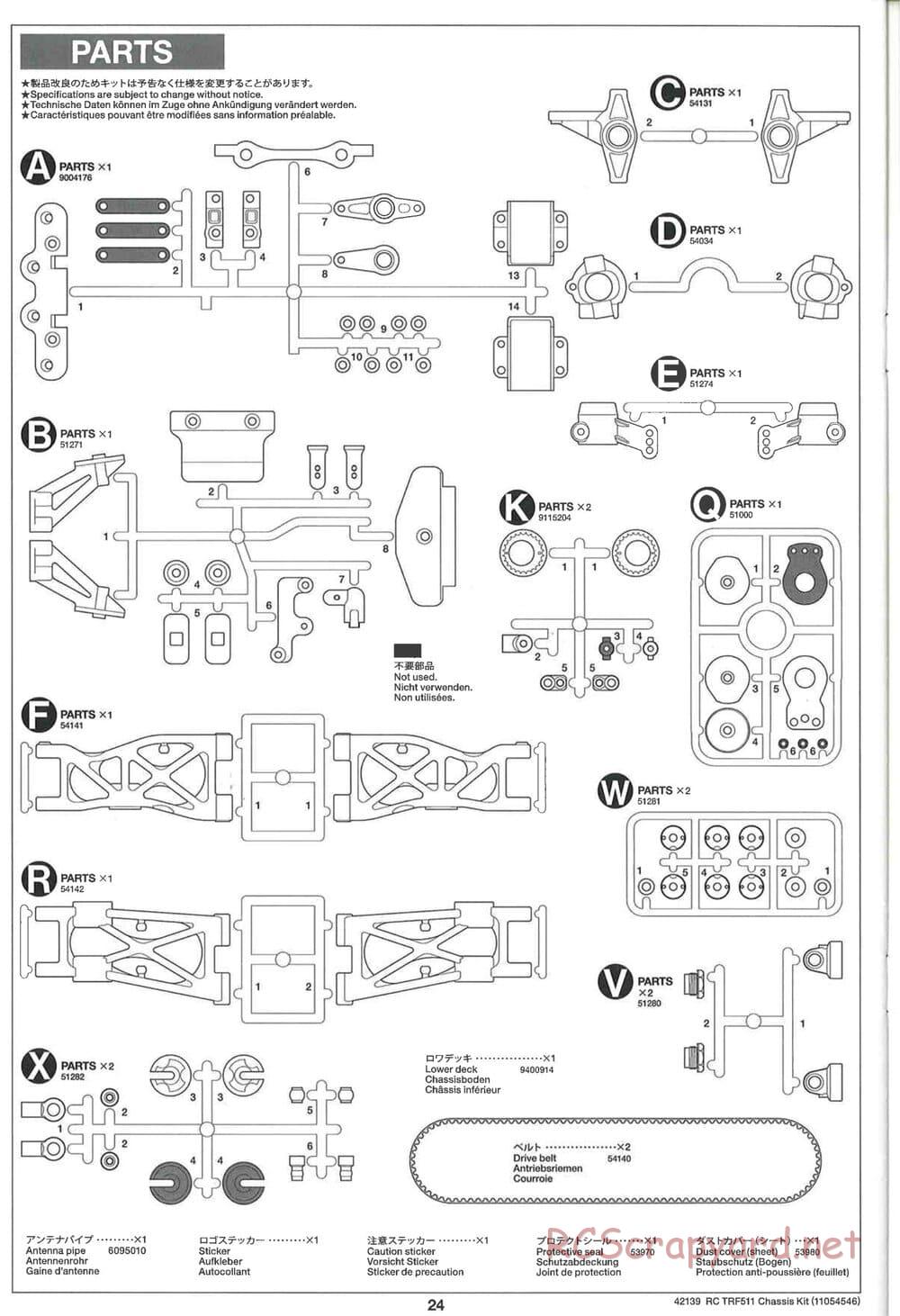Tamiya - TRF511 Chassis - Manual - Page 24