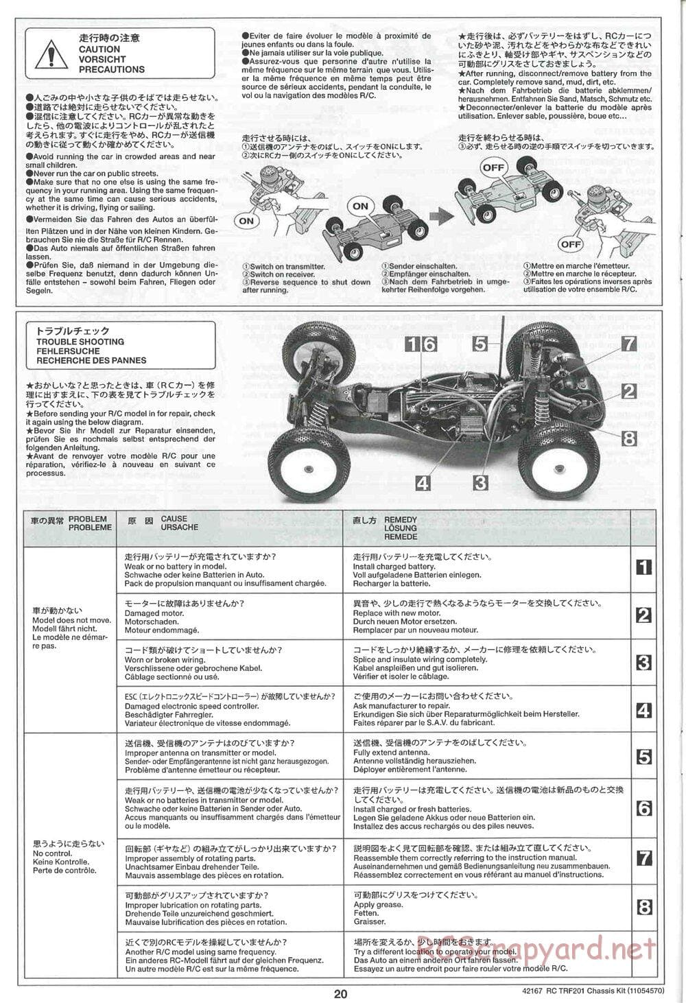 Tamiya - TRF201 Chassis - Manual - Page 20