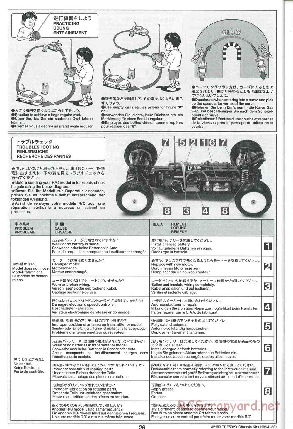 Tamiya - TRF502X Chassis - Manual - Page 26