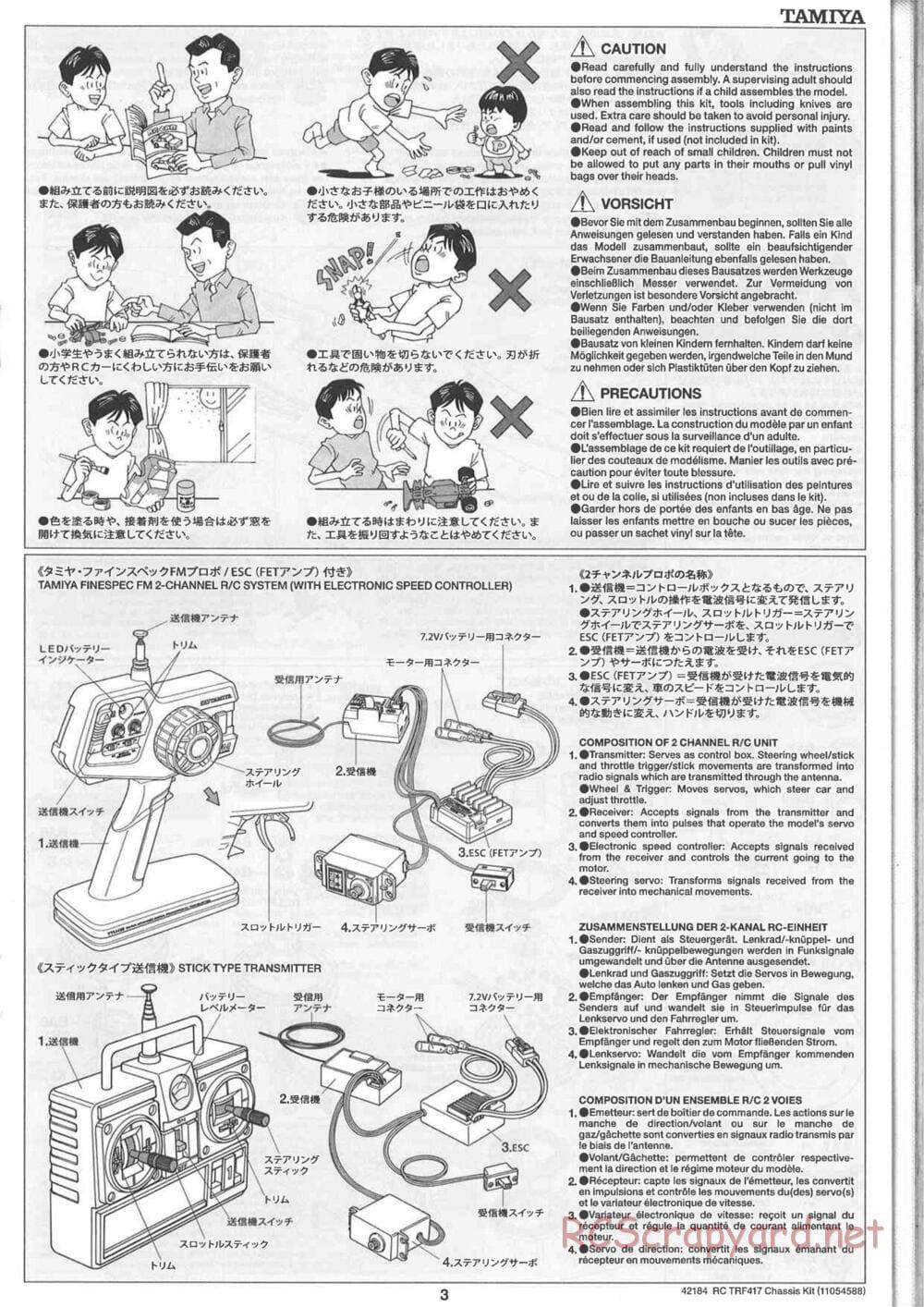 Tamiya - TRF417 Chassis - Manual - Page 3