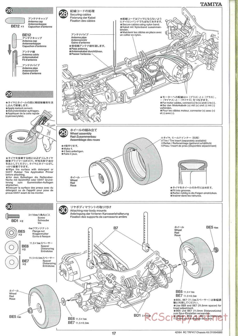 Tamiya - TRF417 Chassis - Manual - Page 17
