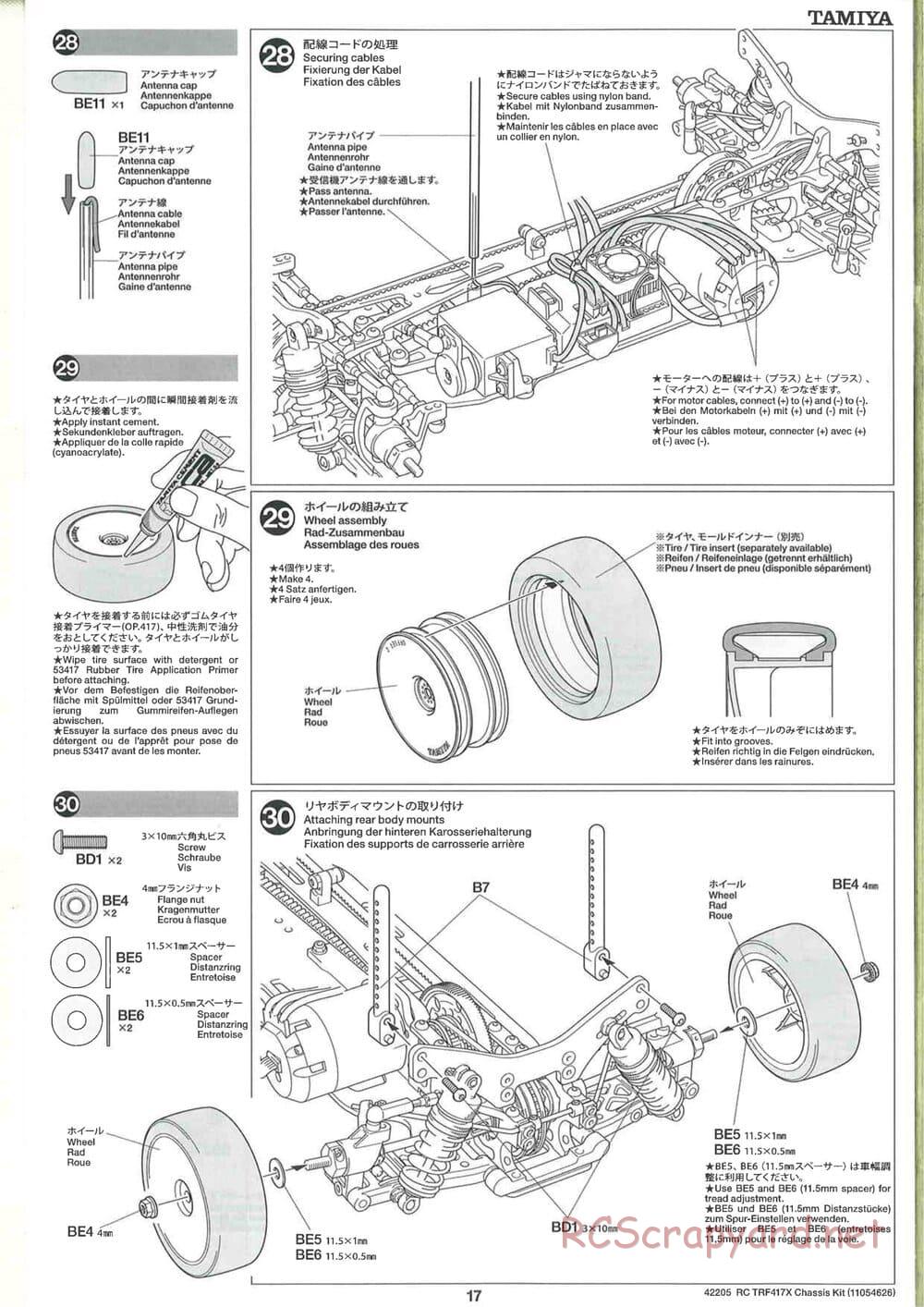 Tamiya - TRF417X Chassis - Manual - Page 17