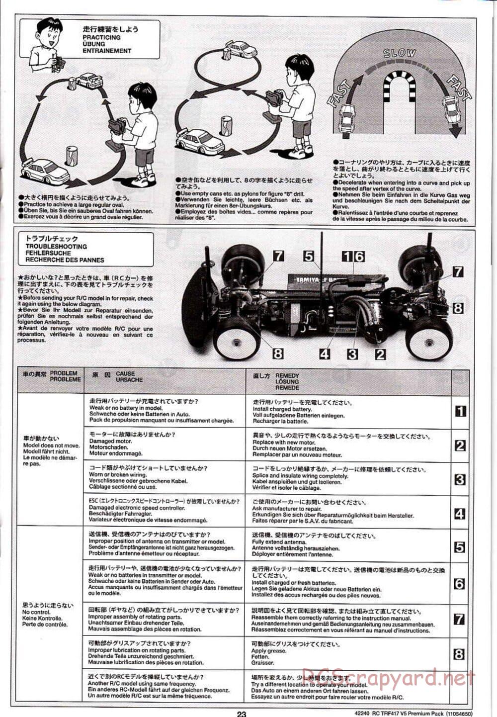 Tamiya - TRF417 V5 Premium Package Chassis - Manual - Page 23